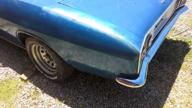 1965 Blue Chevrolet Corvair Convertible