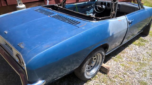 1965 Blue Chevrolet Corvair Convertible