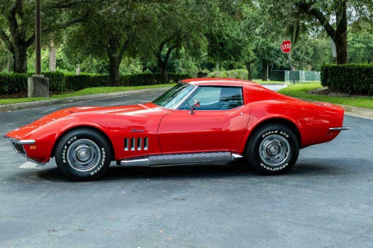 1969 Red Chevrolet Corvette CP : Coupe