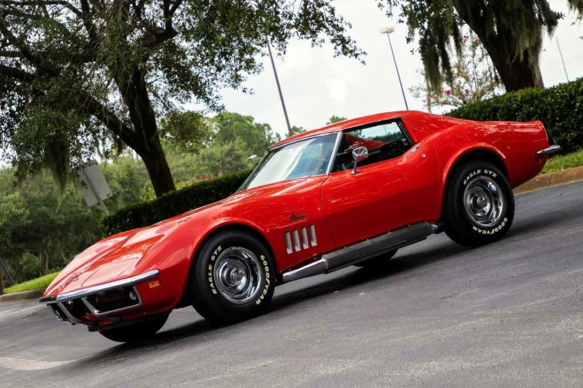 1969 Red Chevrolet Corvette CP : Coupe