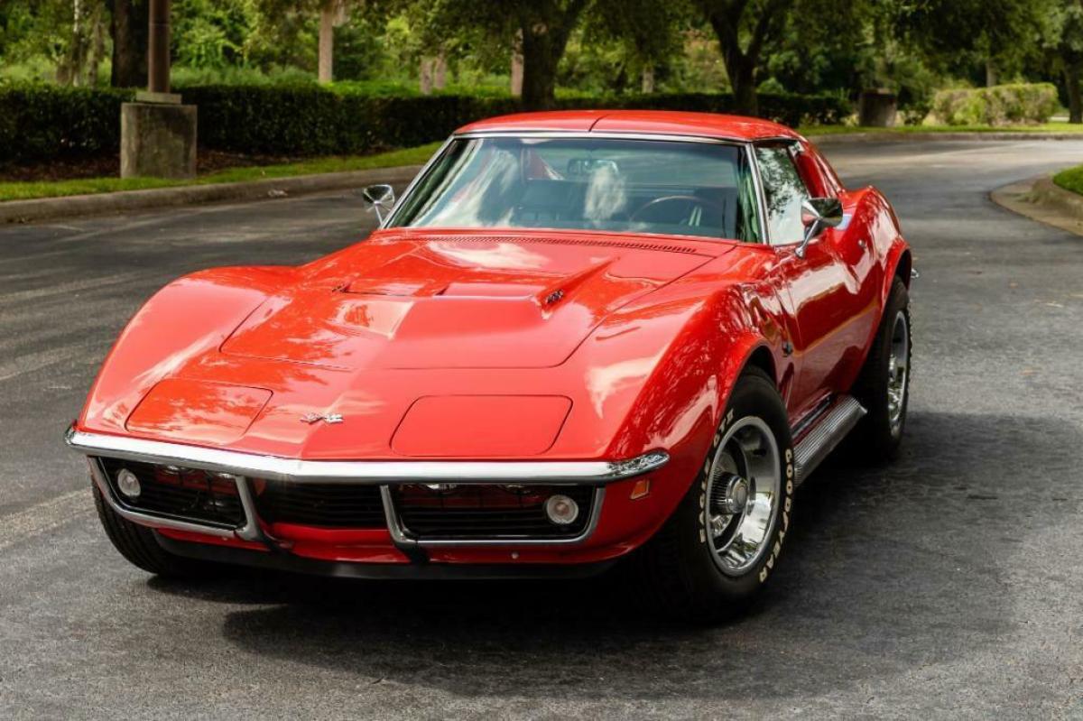 1969 Red Chevrolet Corvette CP : Coupe