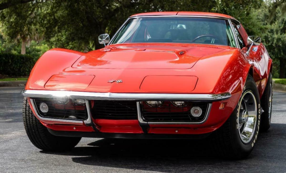 1969 Red Chevrolet Corvette CP : Coupe