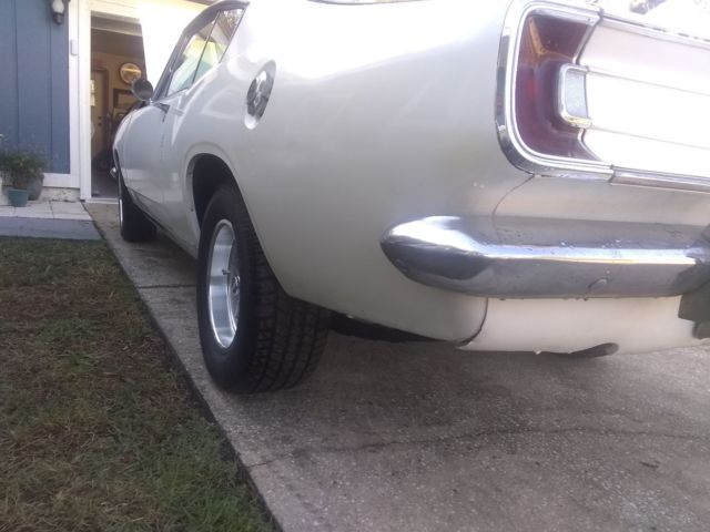 1967 White Plymouth Barracuda
