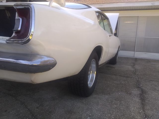 1967 White Plymouth Barracuda