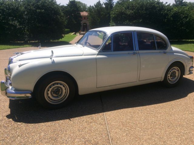 1967 White Jaguar Mark 2 MK II Sedan