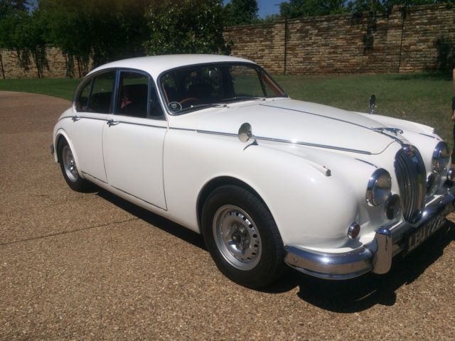1967 White Jaguar Mark 2 MK II Sedan