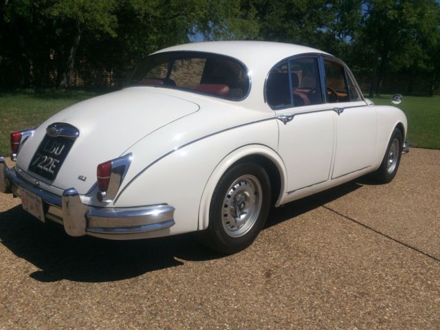 1967 White Jaguar Mark 2 MK II Sedan