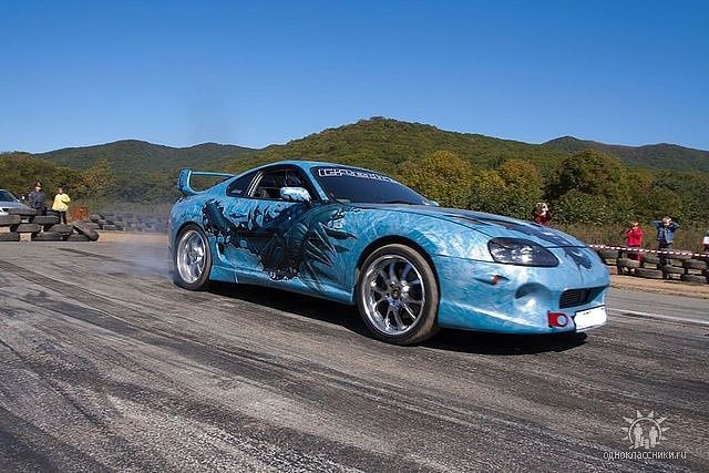 1994 Blue Toyota Supra Coupe