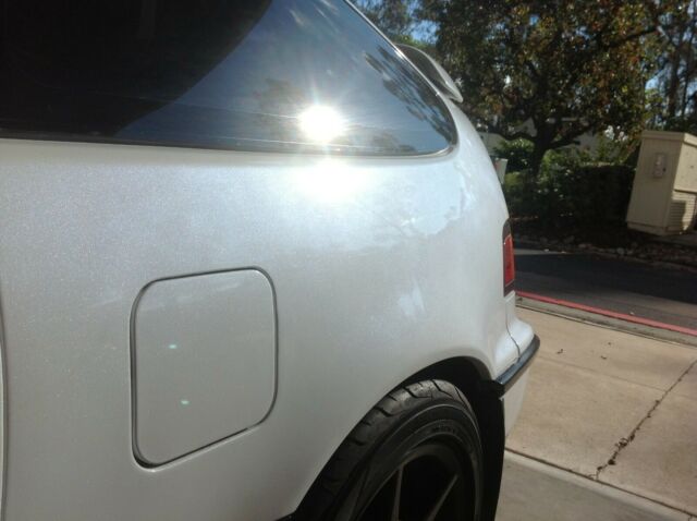 1991 White Honda CRX Hatchback