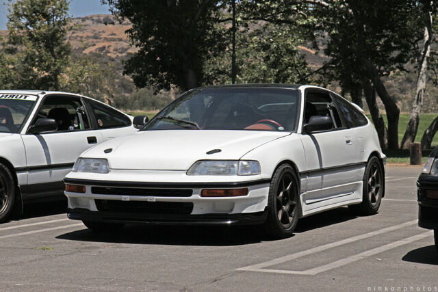 1991 White Honda CRX Hatchback