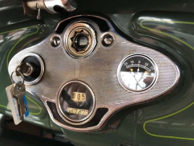 1930 Green (two shades) and Black Ford Model A Convertible