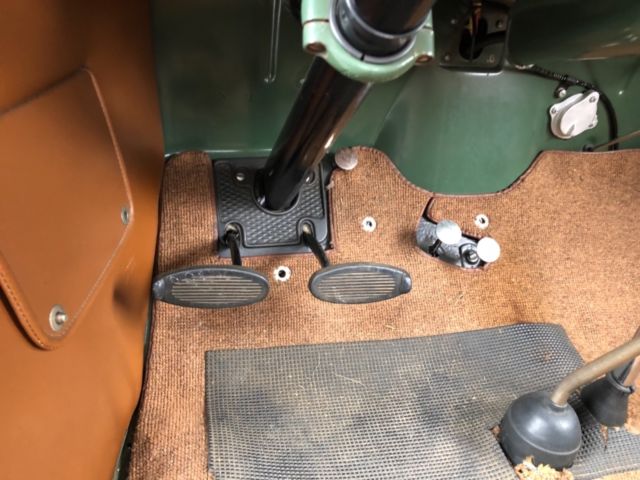 1930 Green (two shades) and Black Ford Model A Convertible