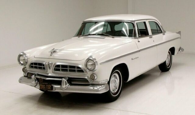 1955 White Chrysler Windsor Sedan