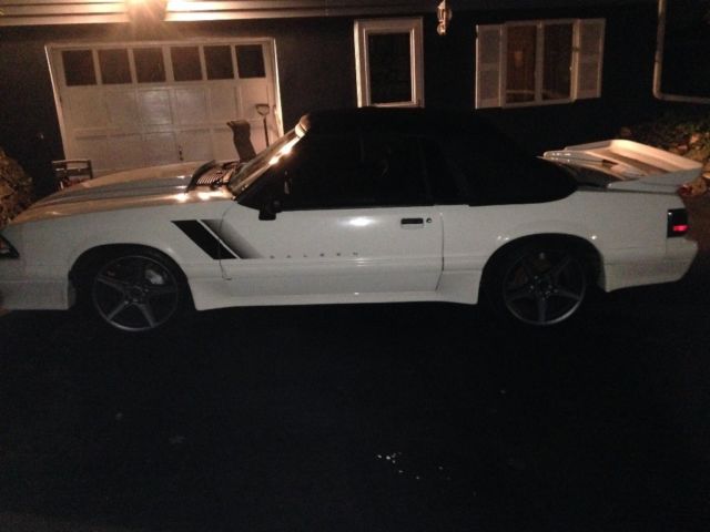 1993 White Ford Mustang Convertible