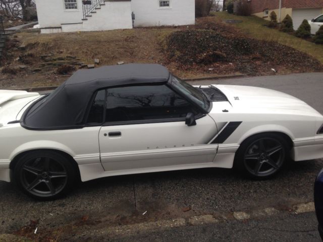 1993 White Ford Mustang Convertible