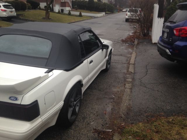 1993 White Ford Mustang Convertible