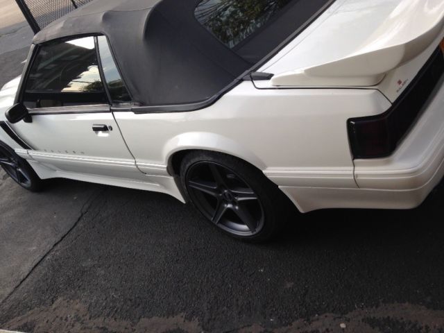1993 White Ford Mustang Convertible