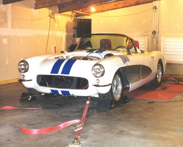 1957 White Chevrolet Corvette Convertible