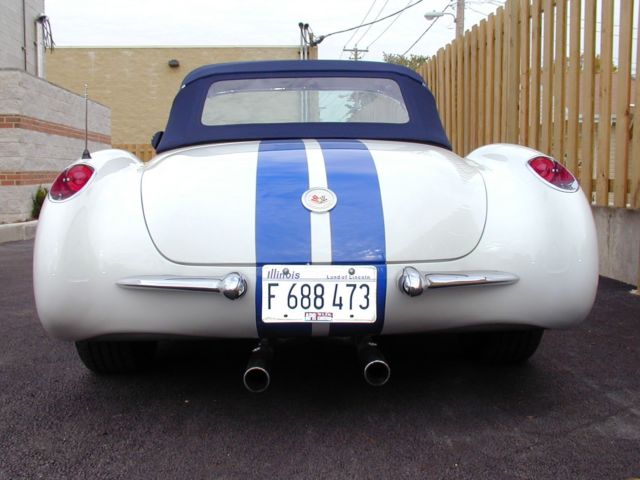 1957 White Chevrolet Corvette Convertible