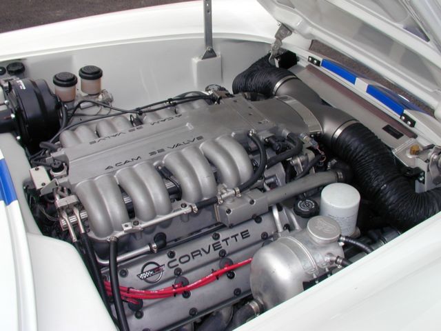 1957 White Chevrolet Corvette Convertible