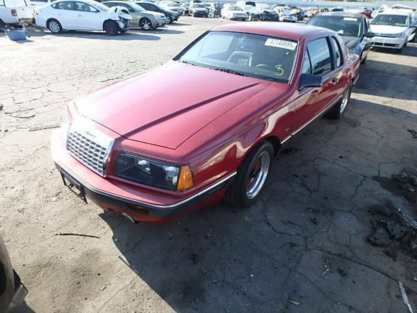 1984 Red Ford Thunderbird