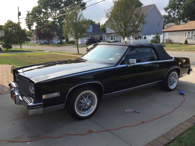 1985 Black Cadillac Eldorado 2door Convertable