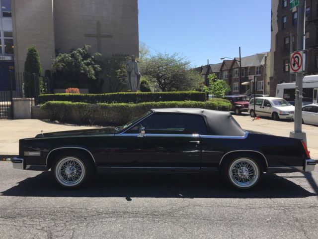 1985 Black Cadillac Eldorado 2door Convertable