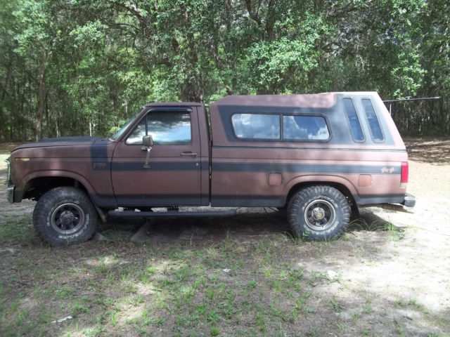 1986 Blue Ford F-150 Standard Cab Pickup