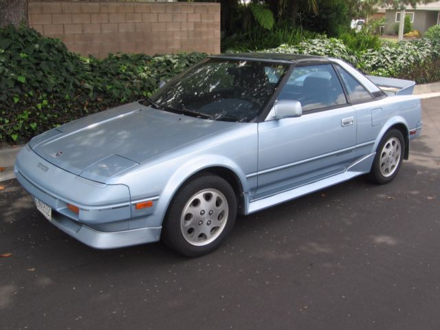 1989 light blue Toyota MR2 Coupe