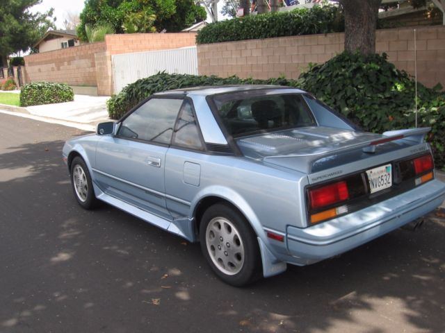 1989 light blue Toyota MR2 Coupe