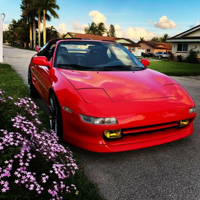 1991 Red Toyota MR2 Coupe