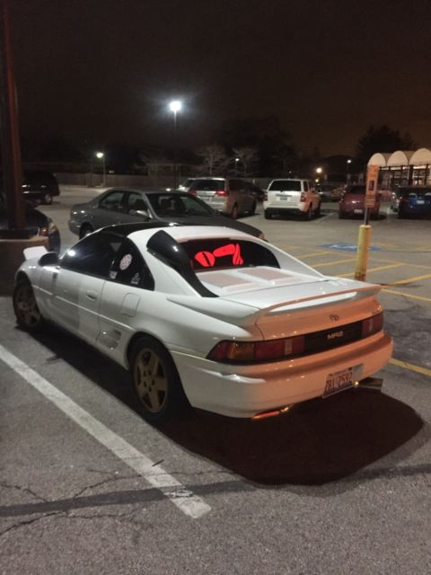 1991 White Toyota MR2 Coupe