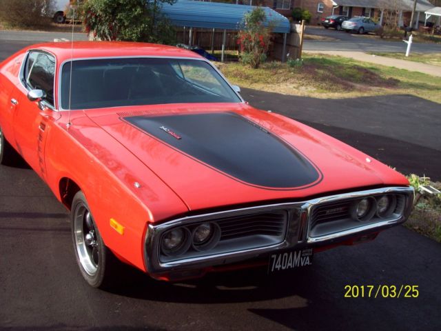 1972 Orange Dodge Charger Coupe