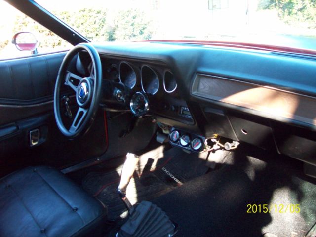1972 Orange Dodge Charger Coupe