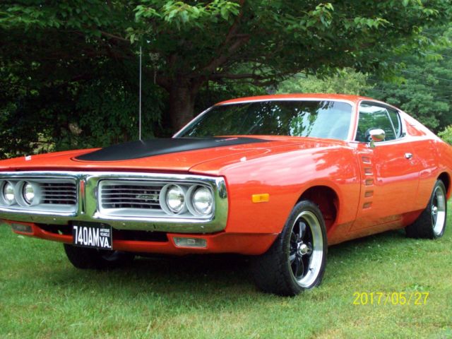 1972 Orange Dodge Charger Coupe