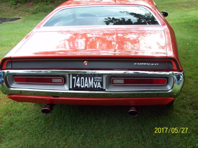 1972 Orange Dodge Charger Coupe