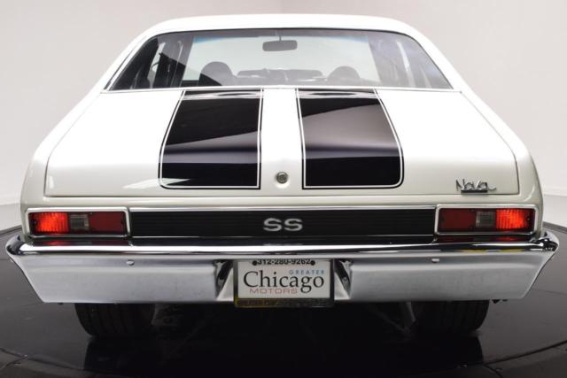 1972 White w/Black Racing Stripes Chevrolet Nova Coupe