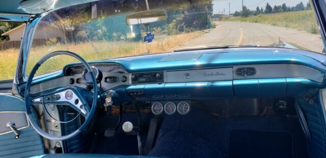 1958 Blue Chevrolet Bel Air/150/210 Coupe