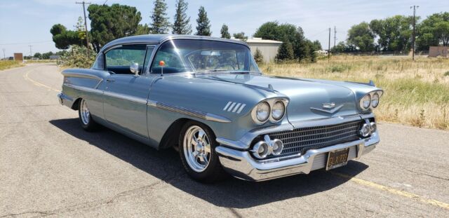 1958 Blue Chevrolet Bel Air/150/210 Coupe