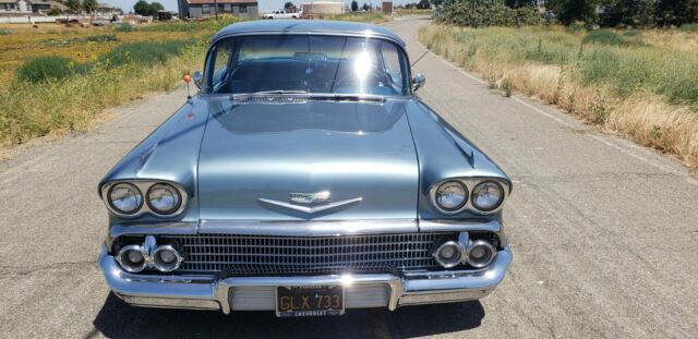 1958 Blue Chevrolet Bel Air/150/210 Coupe