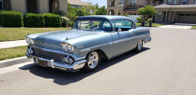 1958 Blue Chevrolet Bel Air/150/210 Coupe