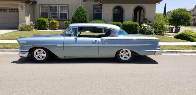 1958 Blue Chevrolet Bel Air/150/210 Coupe