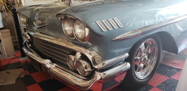 1958 Blue Chevrolet Bel Air/150/210 Coupe