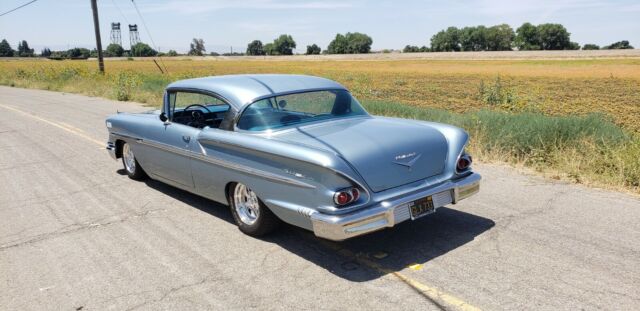 1958 Blue Chevrolet Bel Air/150/210 Coupe