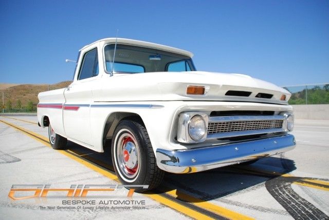 1966 White Chevrolet C-10 Pickup Truck