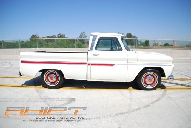 1966 White Chevrolet C-10 Pickup Truck