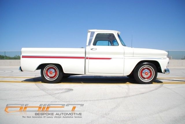 1966 White Chevrolet C-10 Pickup Truck