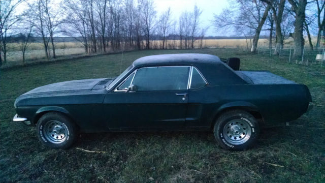 1968 Dark Green Ford Mustang Coupe