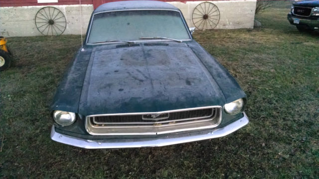 1968 Dark Green Ford Mustang Coupe