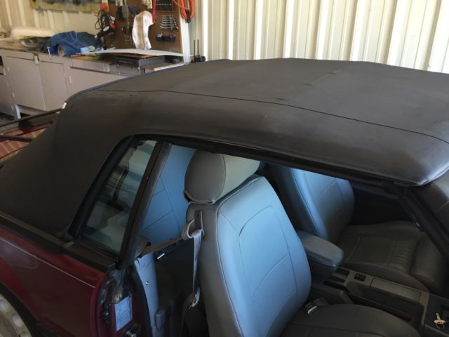 1989 Cabernet Red Ford Mustang Convertible
